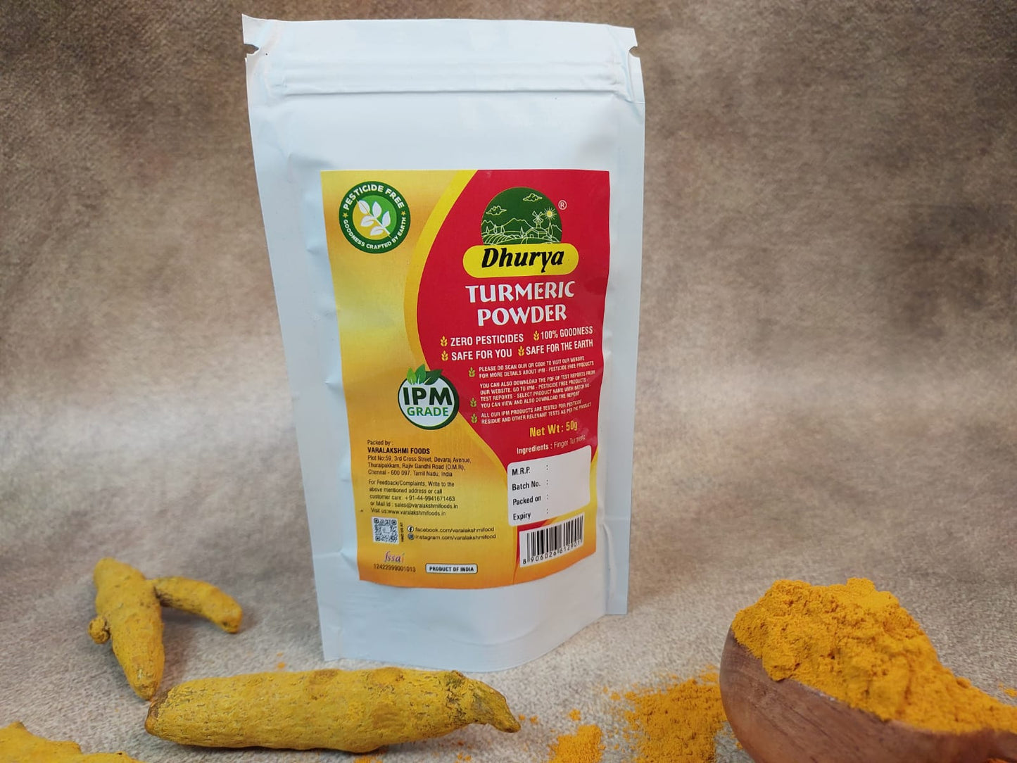 IPM TURMERIC POWDER 50GMS