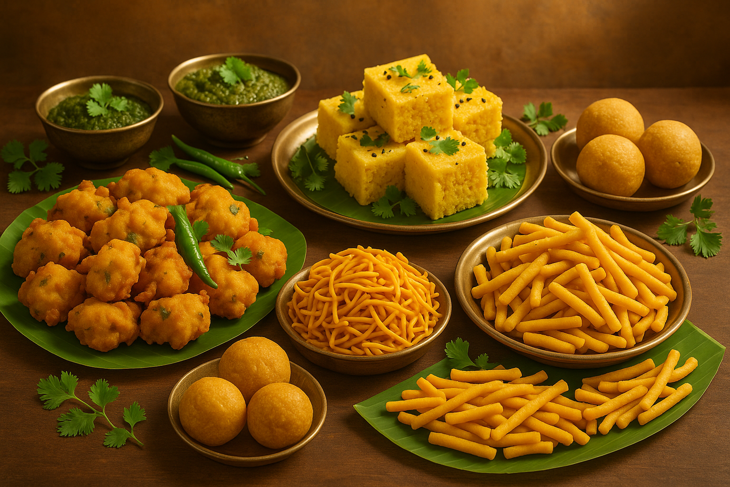 snacks made with gram flour