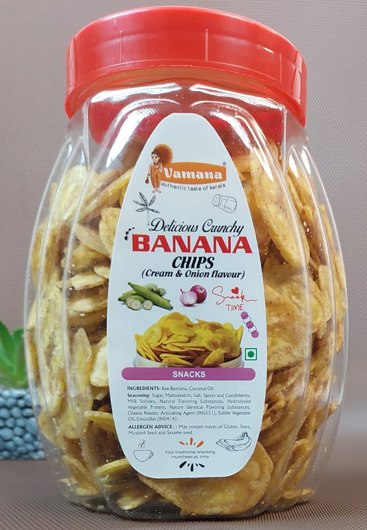 VAMANA BANANA CHIPS CREAM AND ONION