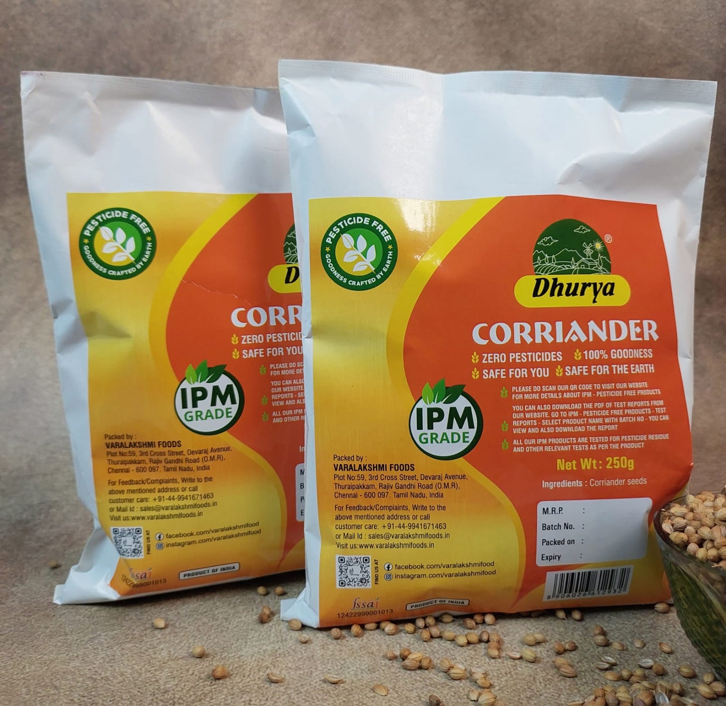 IPM CORIANDER SEEDS 250GMS
